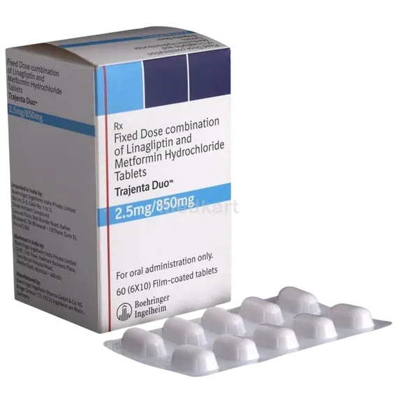 trajenta duo 2.5/850mg tablet 10's